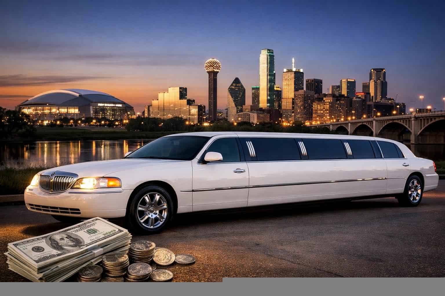How much does white limo rental cost in Arlington Texas?