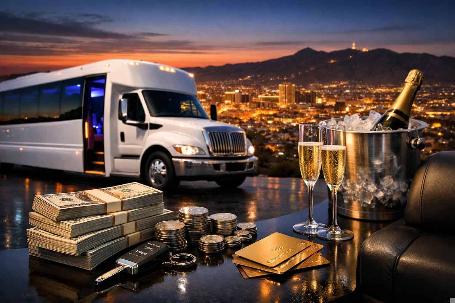 How much does white party bus rental cost in El Paso Texas?