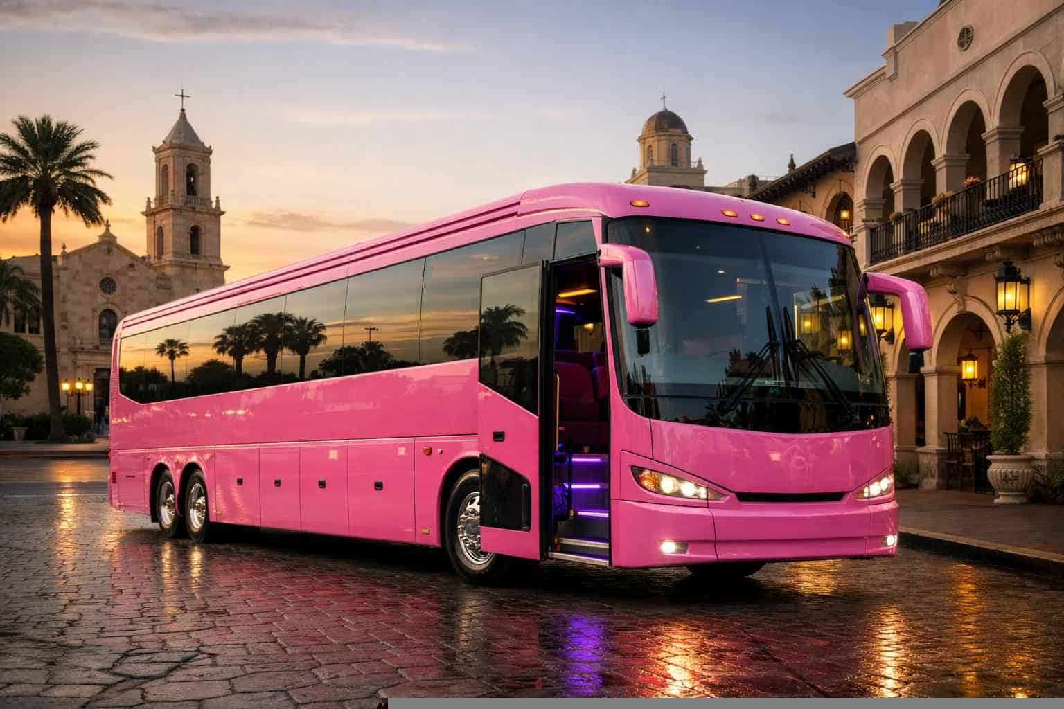 Pink Bus Service For Laredo Celebrations