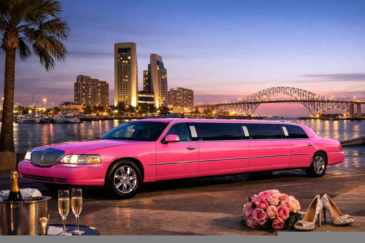 Pink Limo Rental Services In Corpus Christi Texas