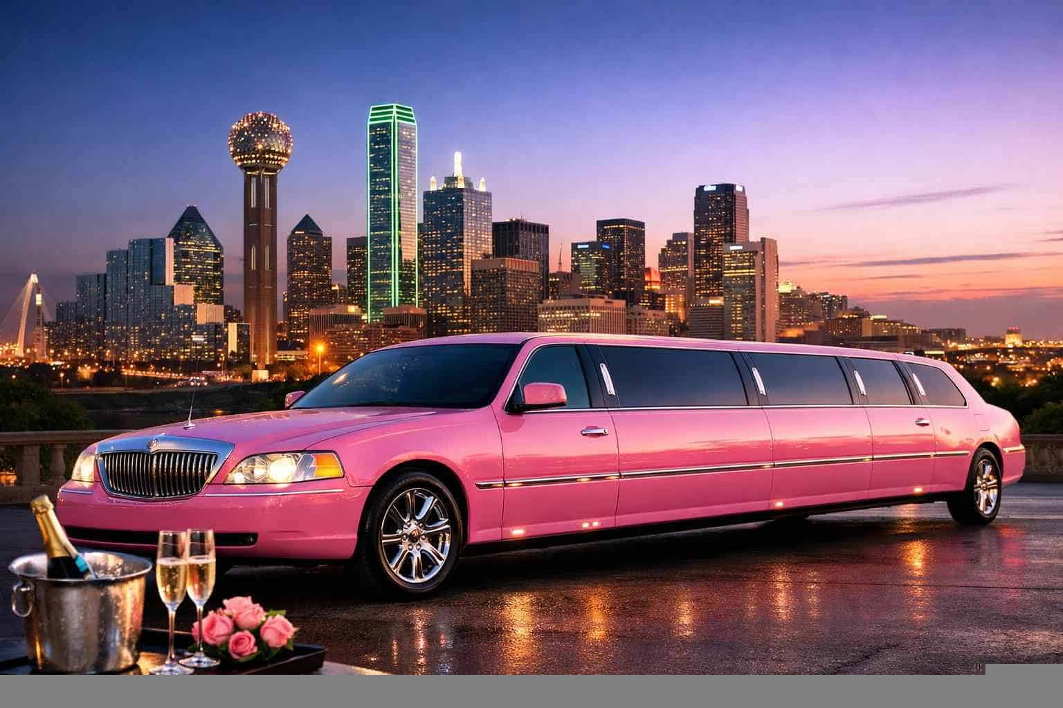 Pink Limo Services For Dallas Events