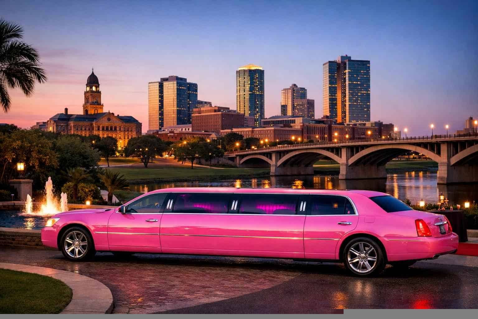 Pink Limo Rentals For Fort Worth Events