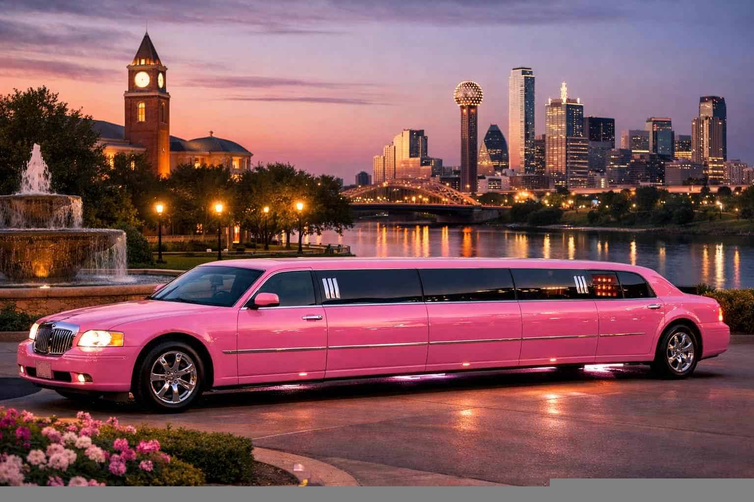 Pink Limo Rental Services In Garland Texas