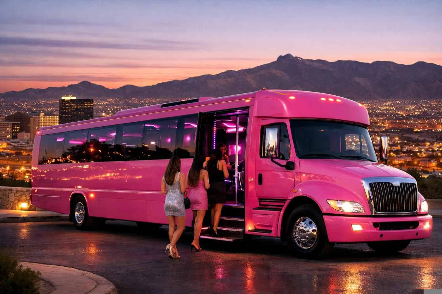 Pink Party Bus Services In El Paso Texas