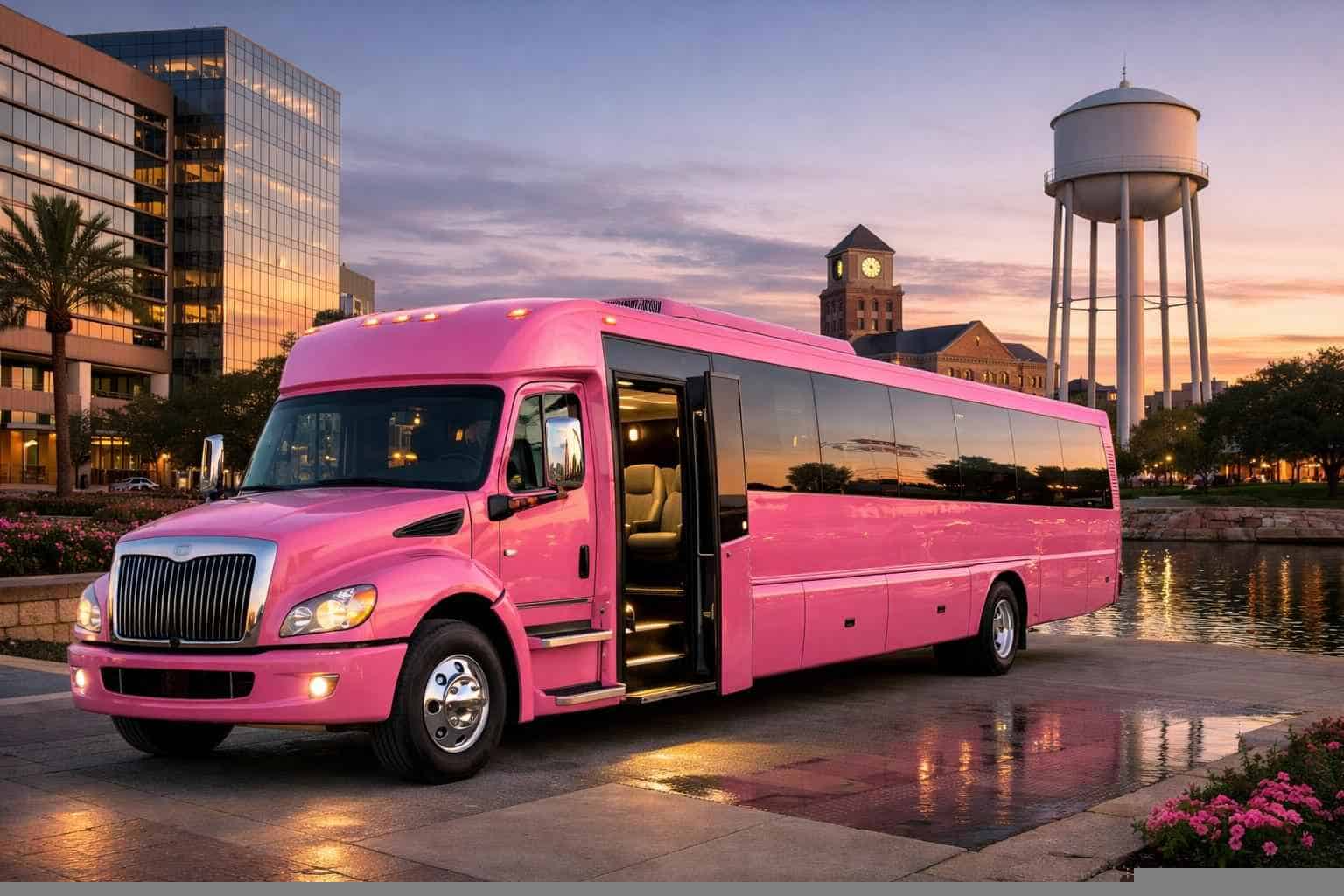 Plano Texas Pink Bus Service