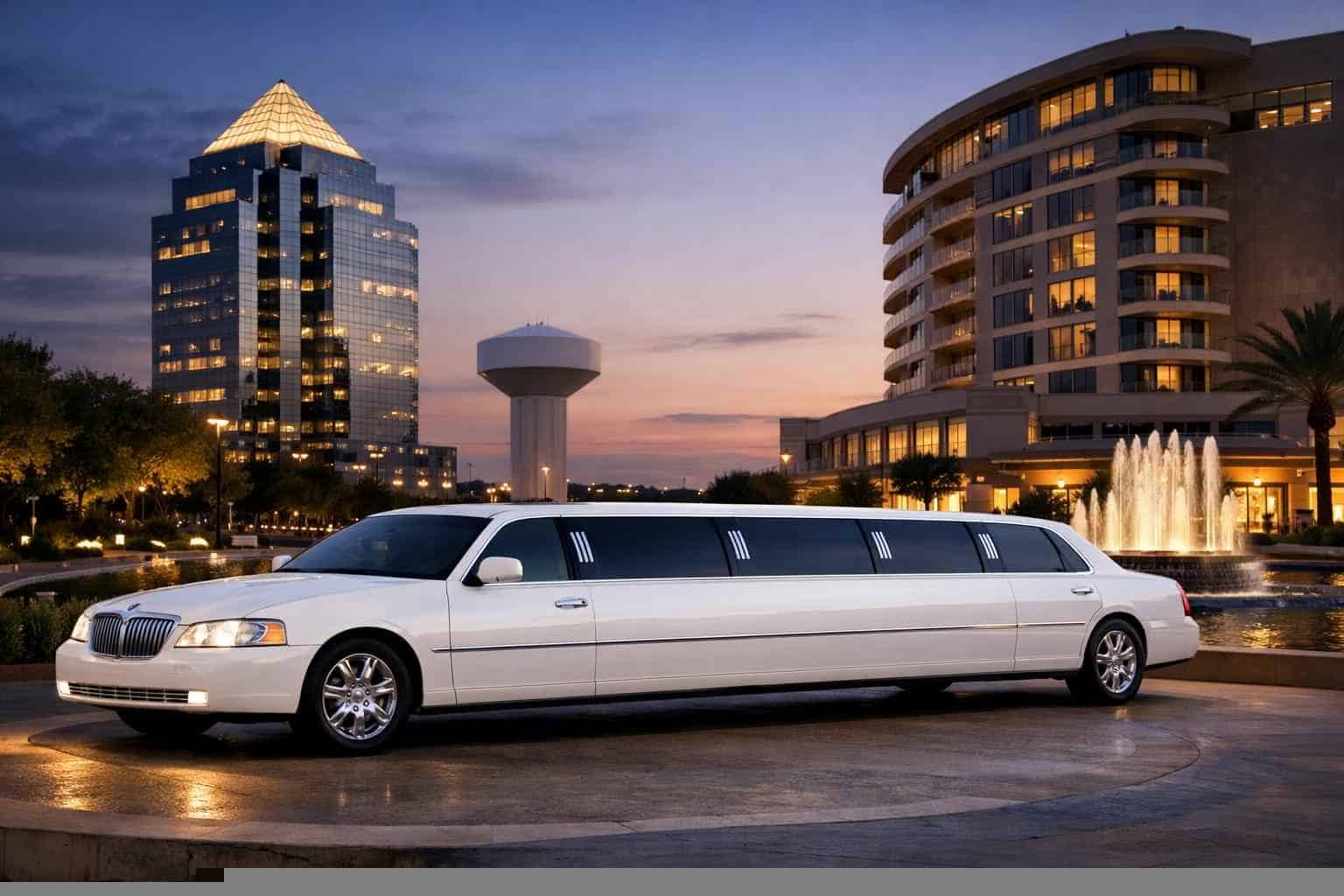 Plano Texas White Limo Service