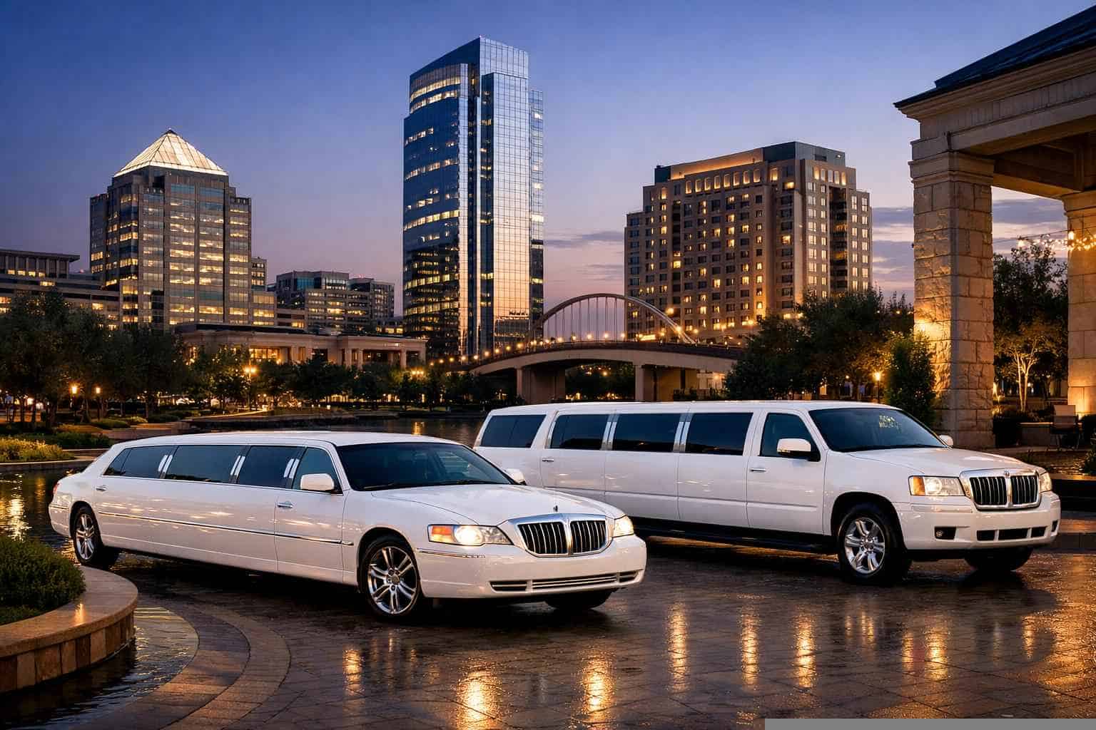 Plano Texas White Limos