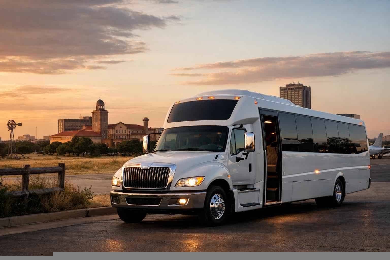 Private Shuttle Bus Rental In Lubbock Texas
