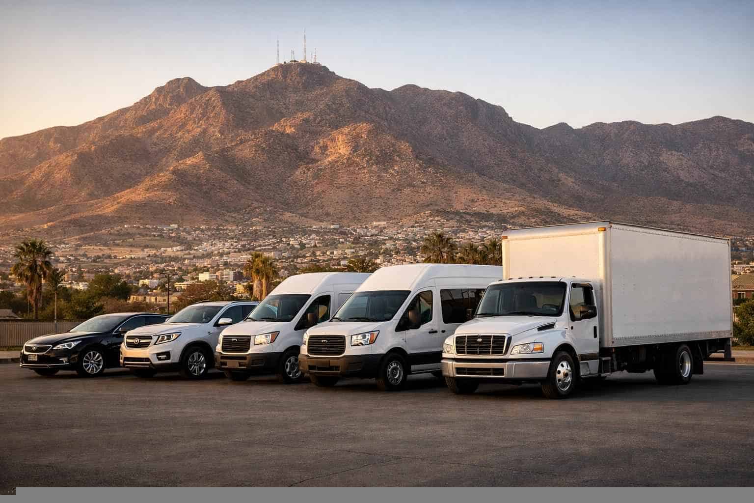 What vehicle sizes do you offer in El Paso Texas?