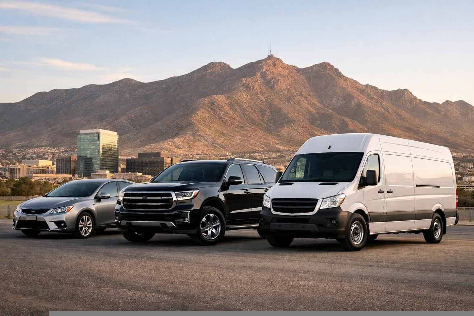 What vehicle sizes do you offer in El Paso Texas?