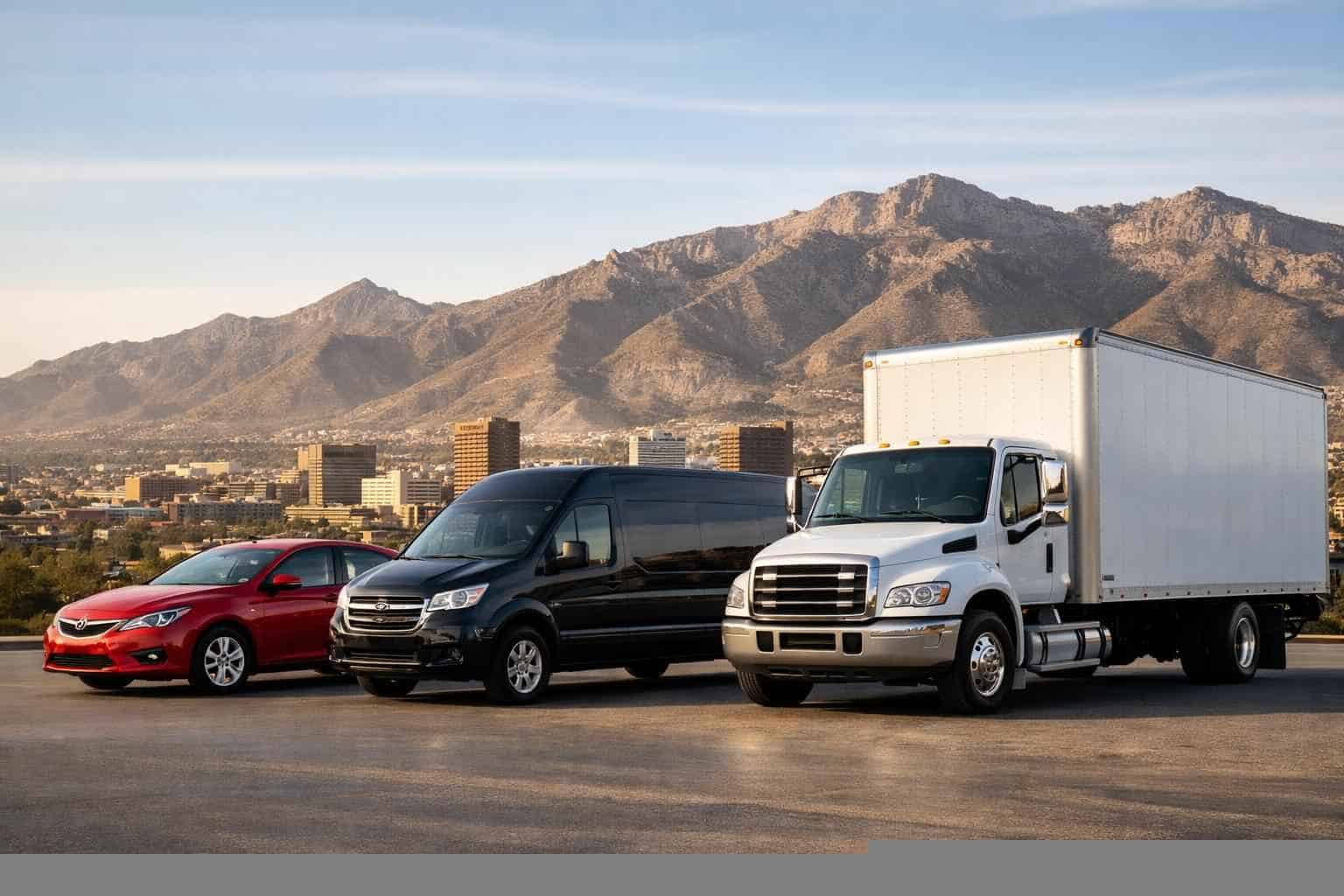 What vehicle sizes do you offer in El Paso Texas?