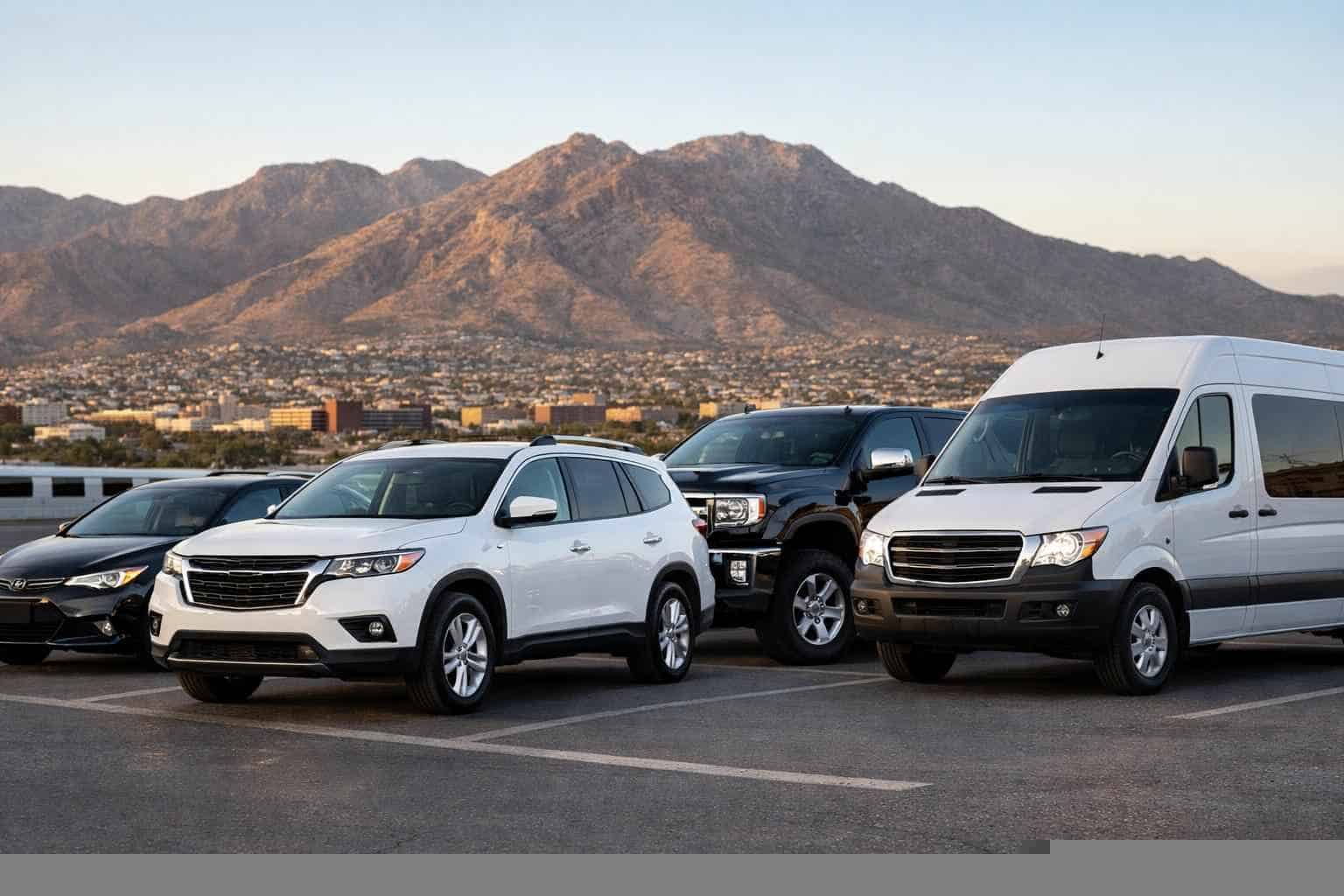 What vehicle sizes do you offer in El Paso Texas?