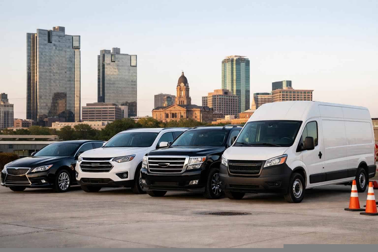 What vehicle sizes do you offer in Fort Worth Texas?