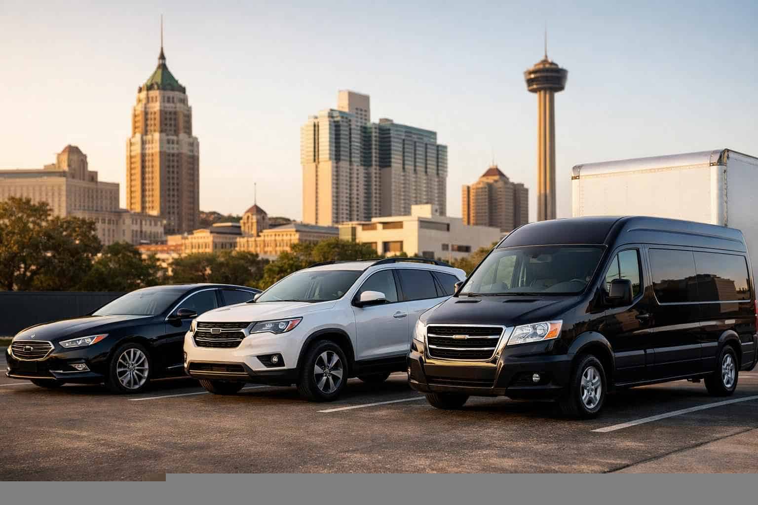 What vehicle sizes do you offer in San Antonio Texas?