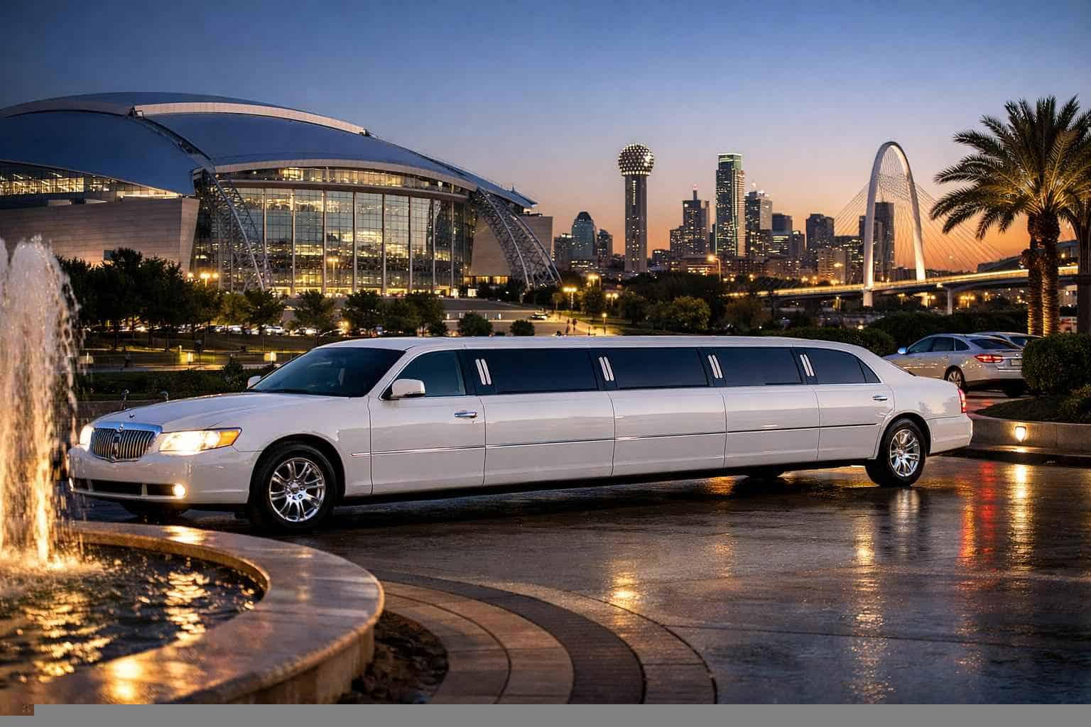 White Limo Rental Services in Arlington Texas