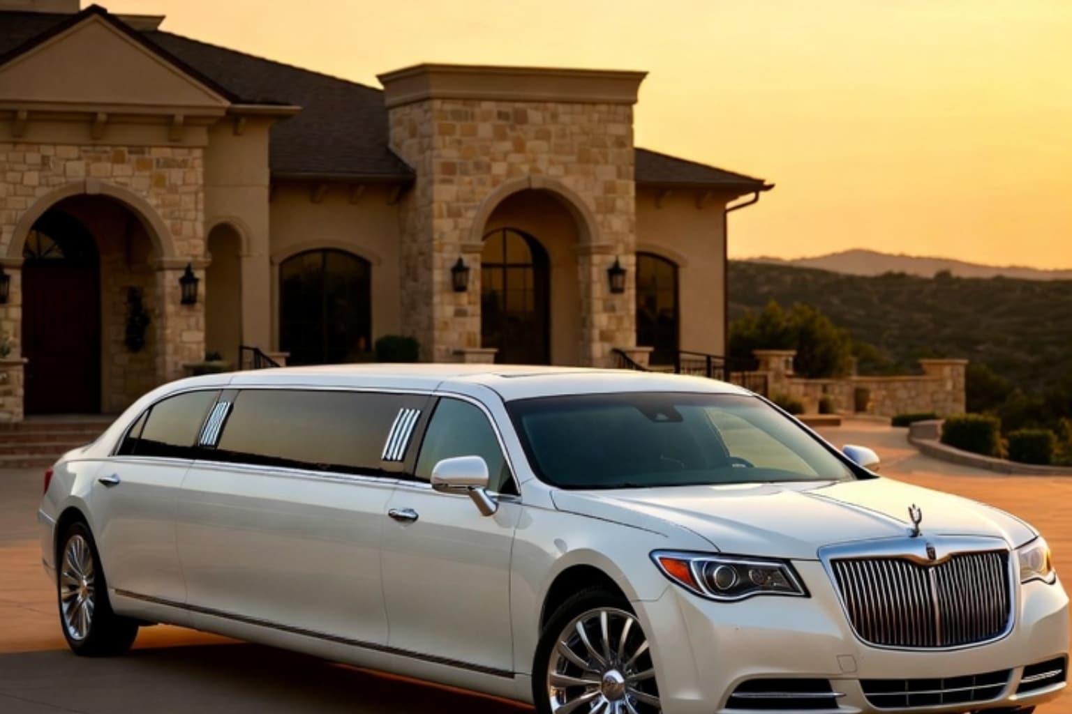 Boerne Texas White Limos