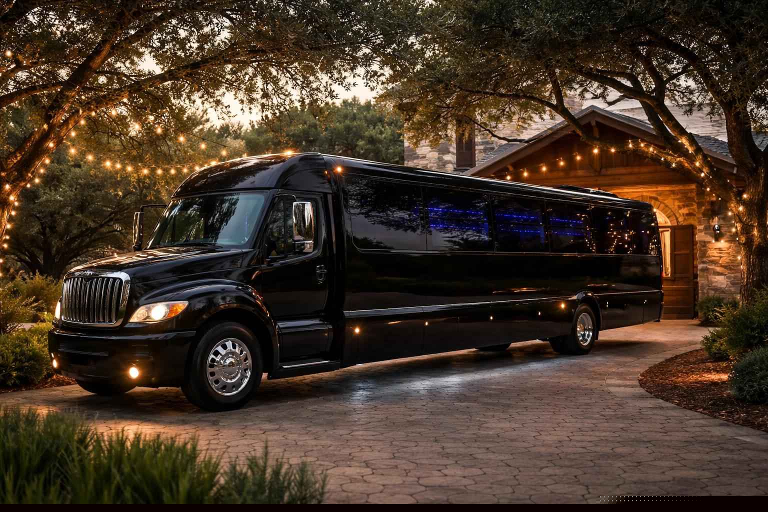 Best Black Party Bus Company In Boerne TX