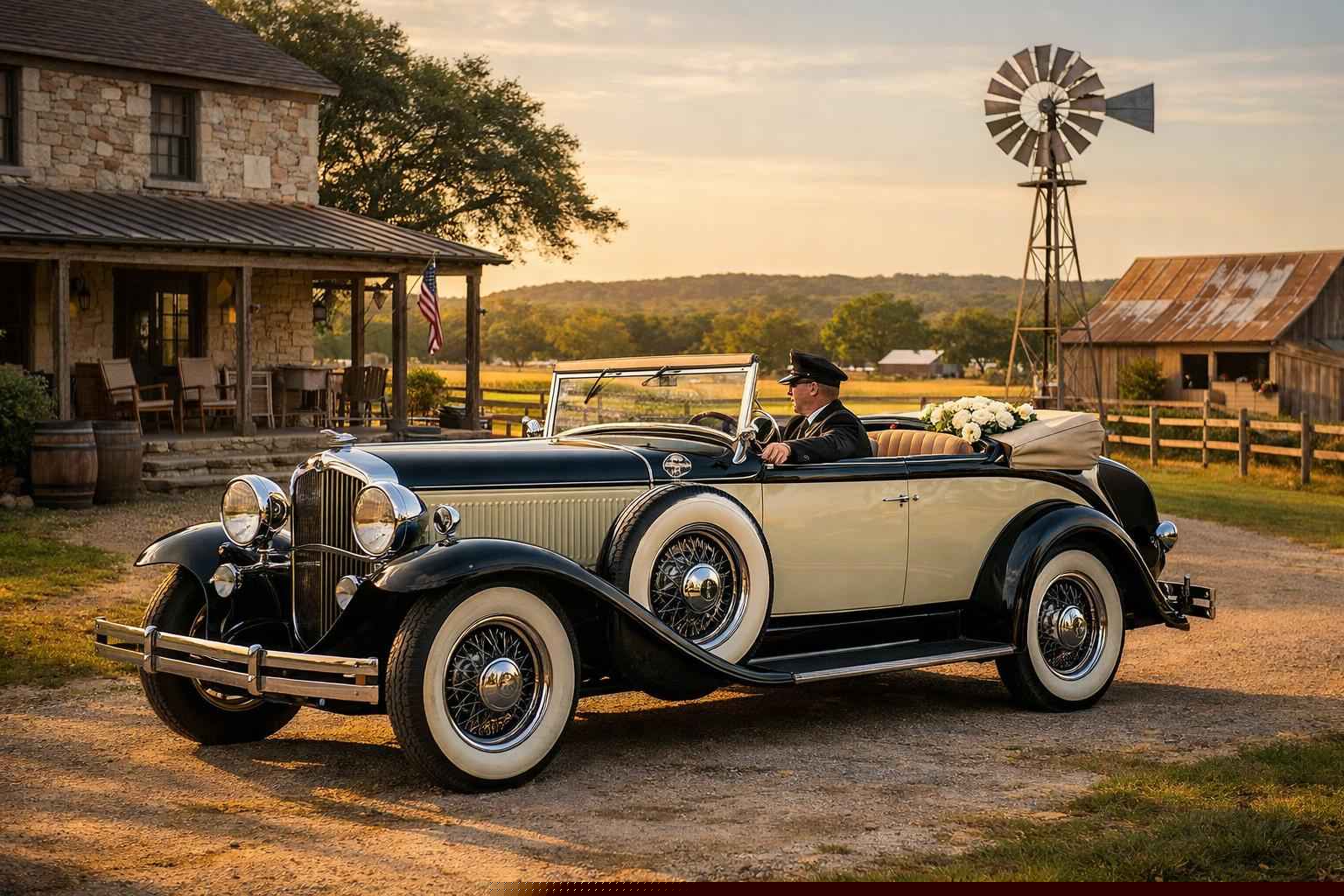 Best Antique Car Rental Company Fredericksburg TX