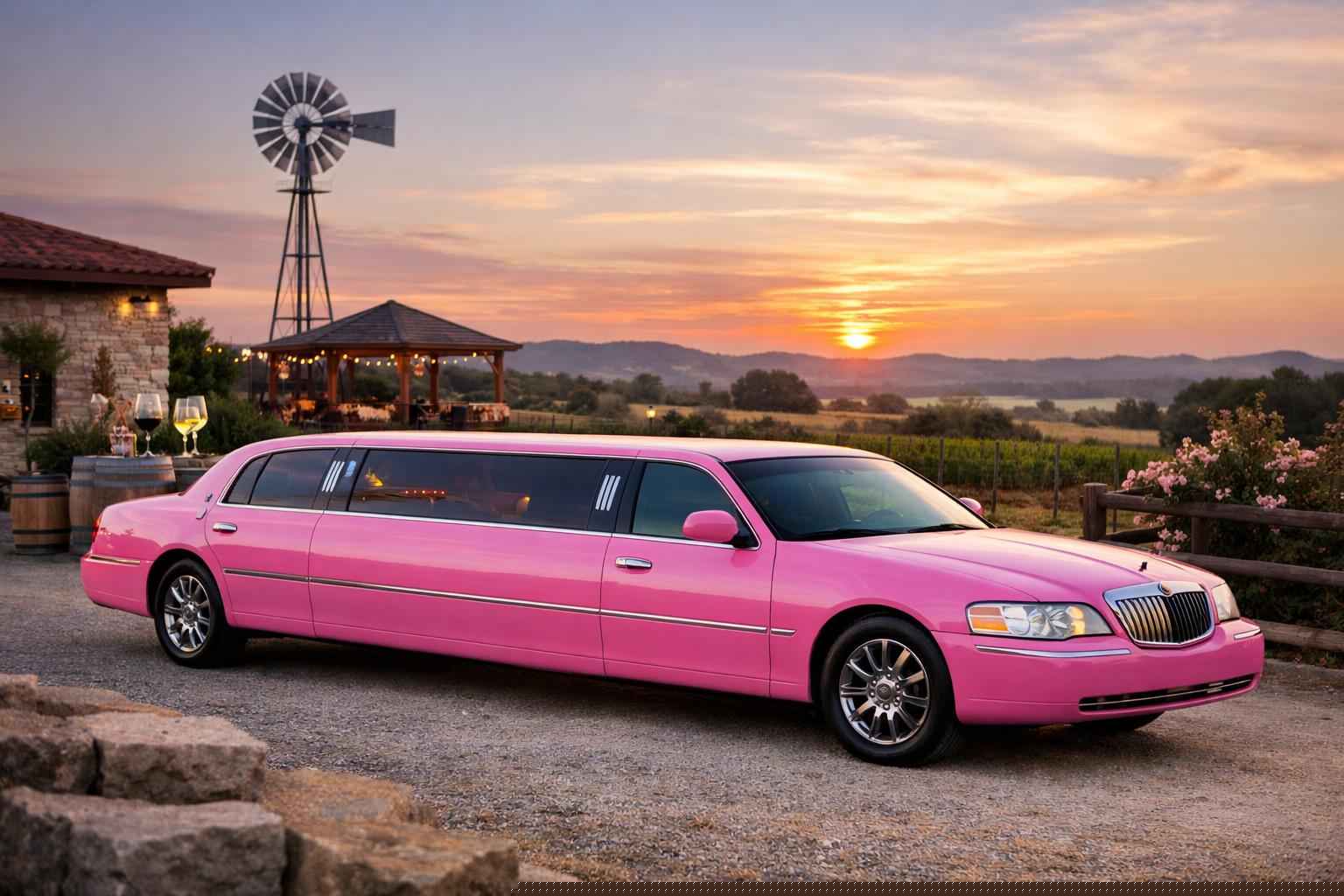 Best Fredericksburg TX Pink Limo Company