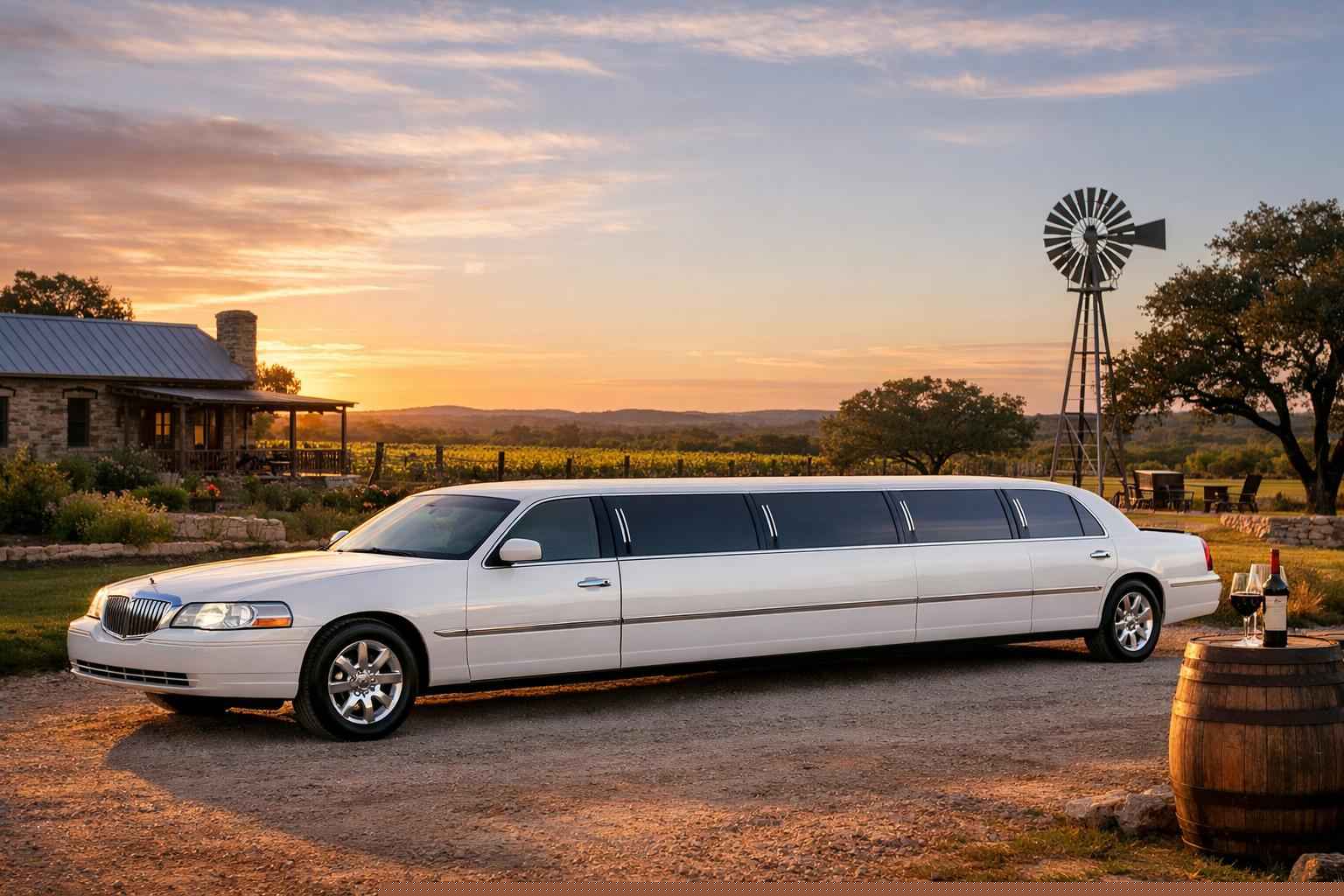 Best Fredericksburg TX White Limo Company