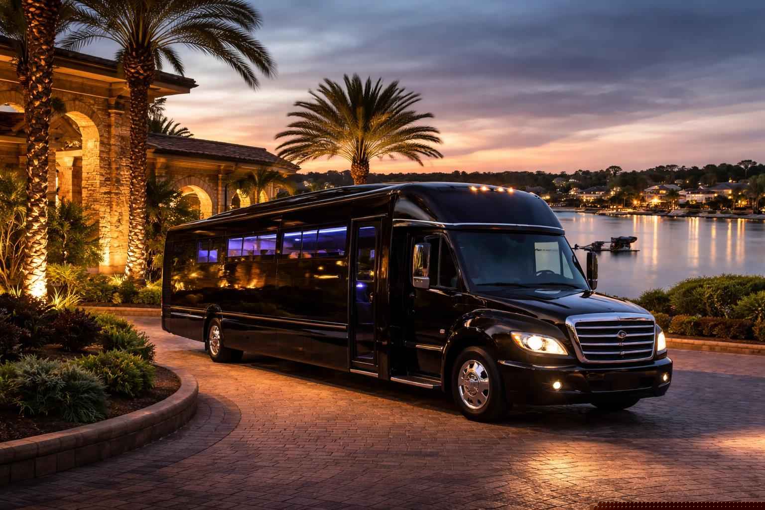 Best Black Party Bus Company in Horseshoe Bay TX
