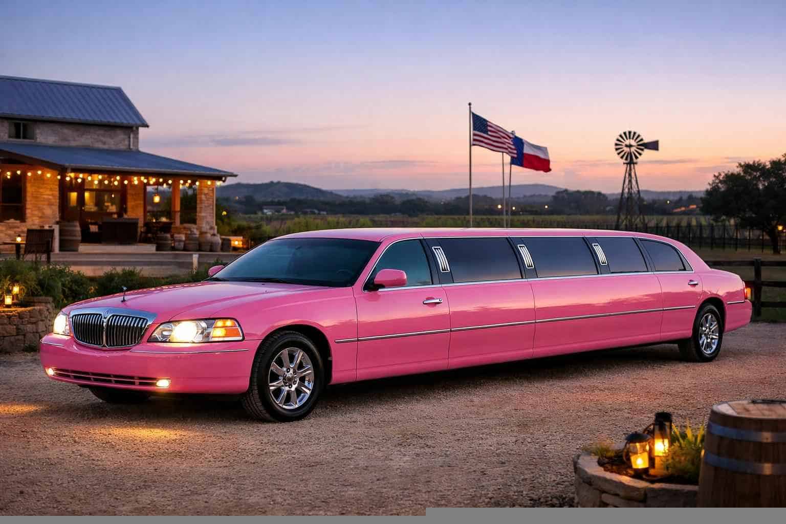 Best Pink Limo Company in Johnson City TX
