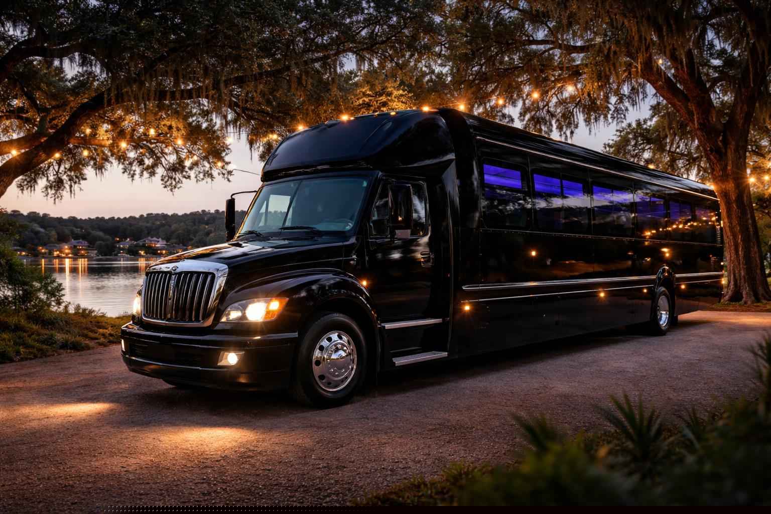 Best Black Party Bus Company In Kingsland TX