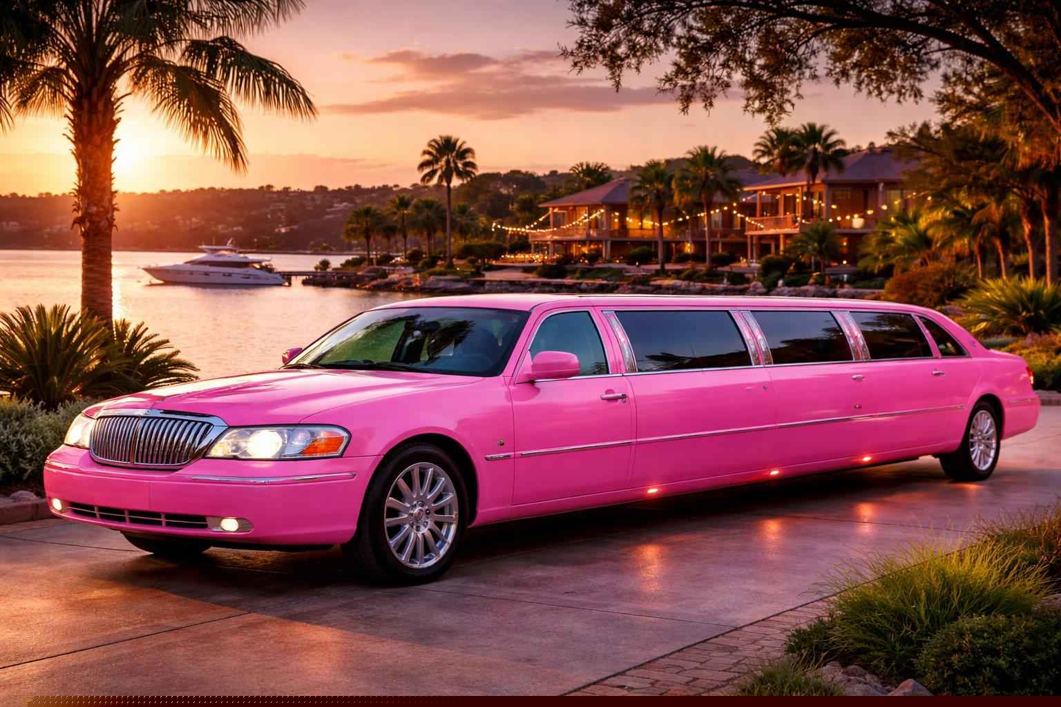 Best Pink Limo Company In Kingsland TX