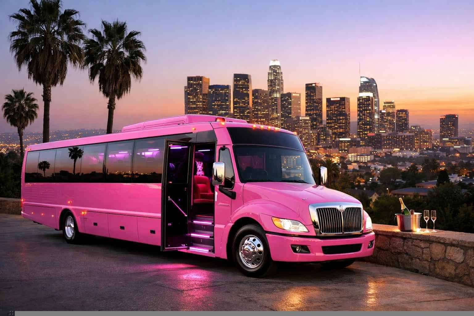 Best Los Angeles CA Pink Bus Company