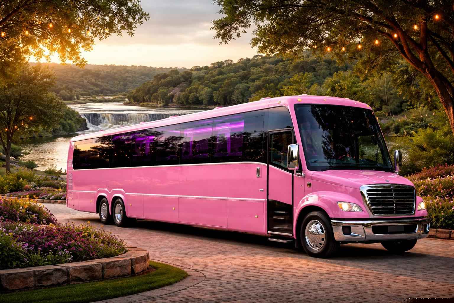 Best Pink Bus Company In Marble Falls TX