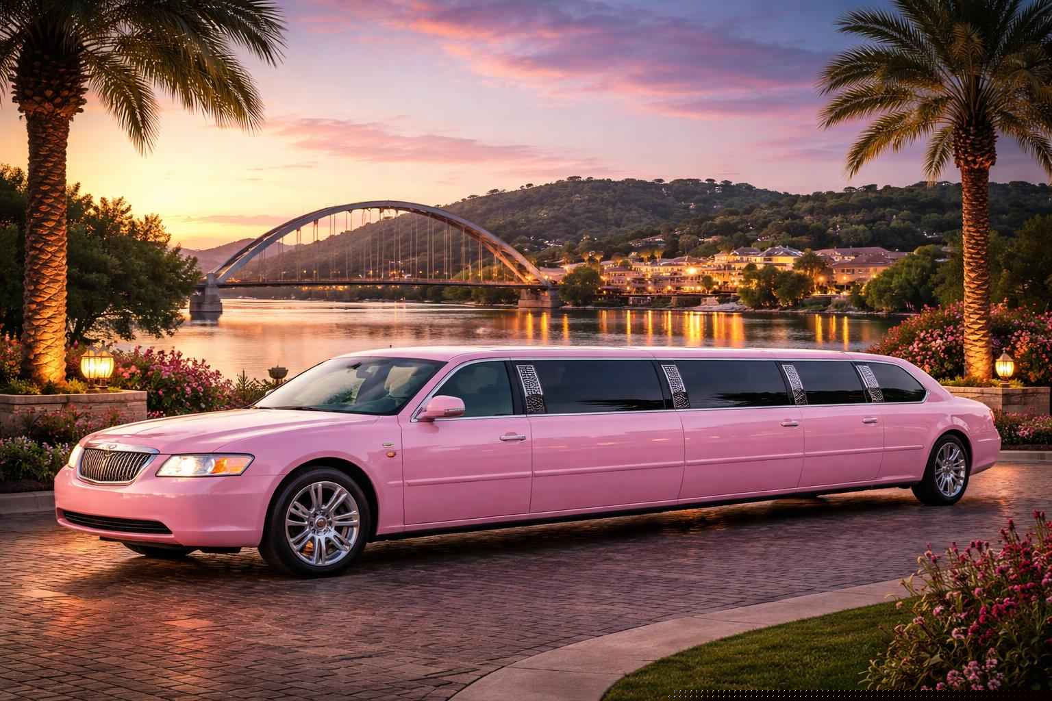 Best Marble Falls TX Pink Limo Company