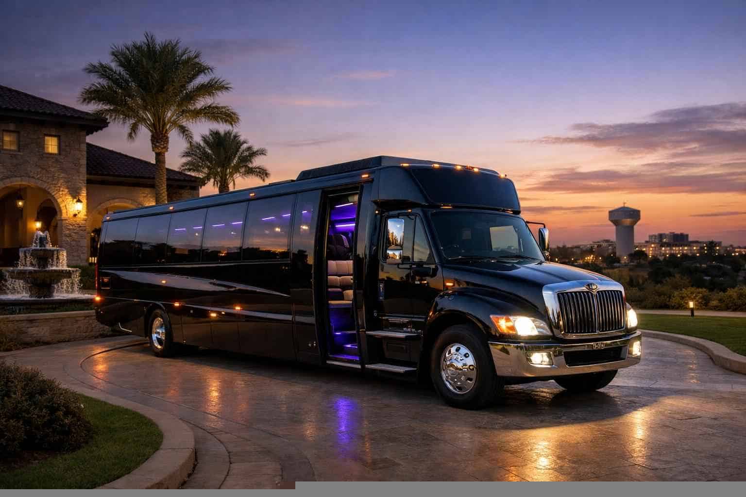 Best McKinney TX Limo Bus Company