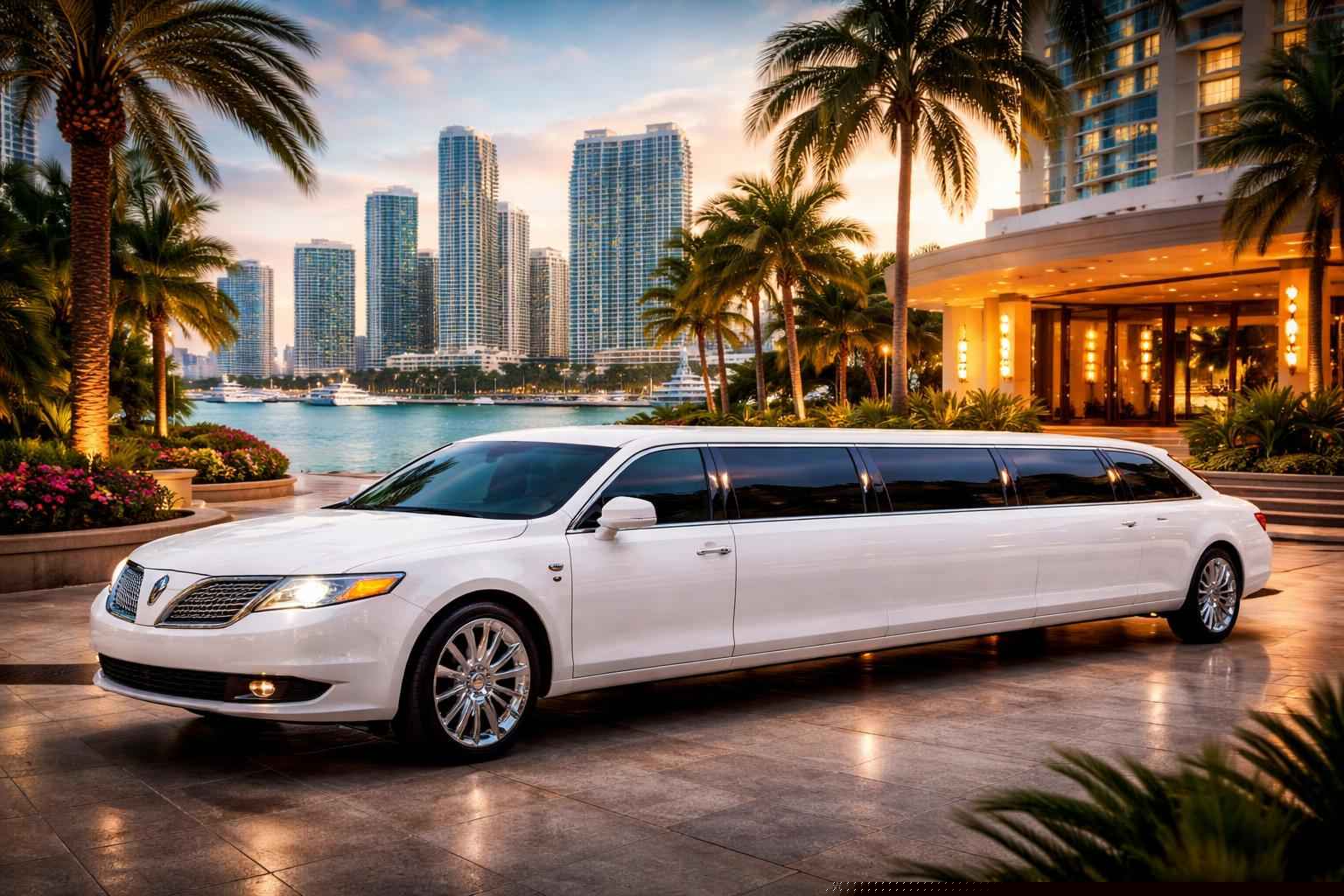 Best Miami FL White Limo Company