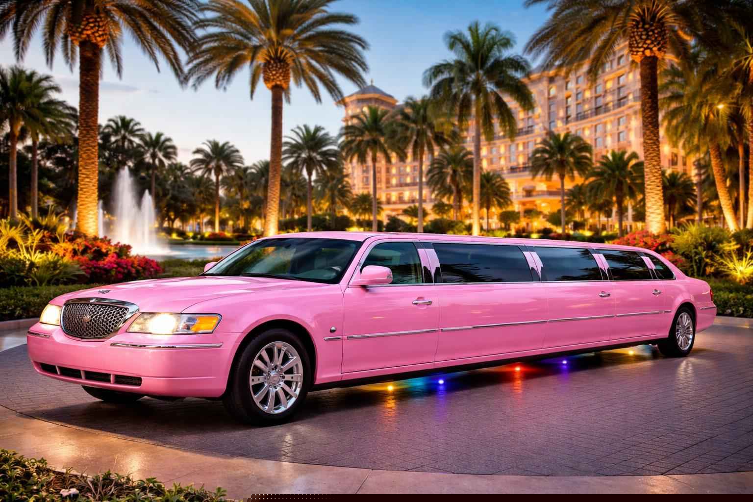 Best Orlando FL Pink Limo Company