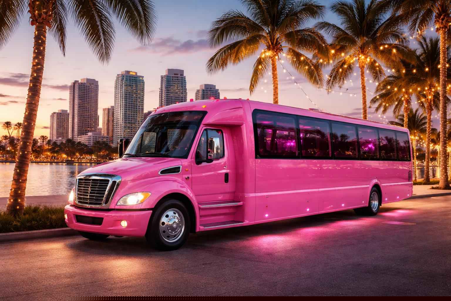 Best Tampa FL Pink Bus Company
