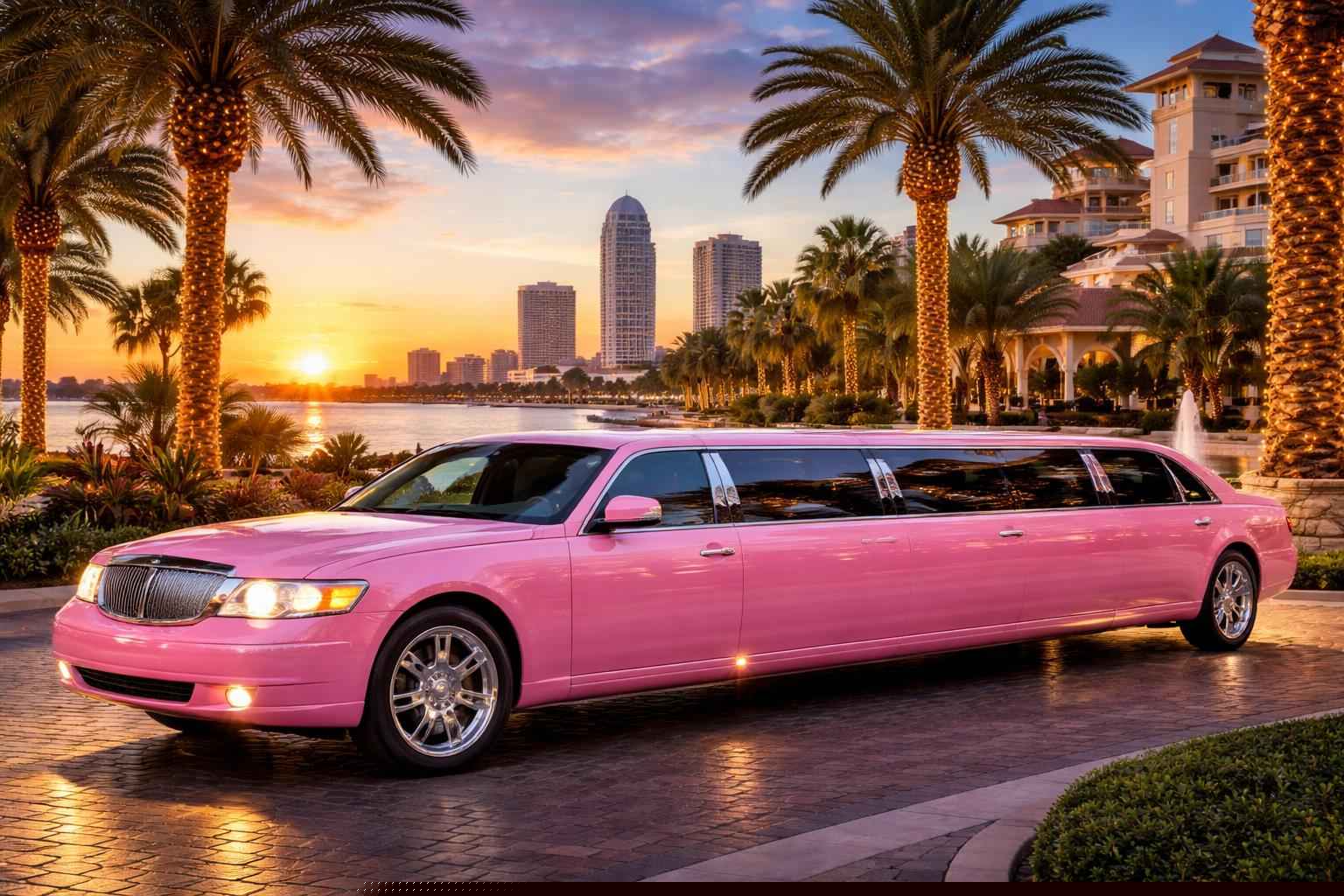 Best Tampa FL Pink Limo Company