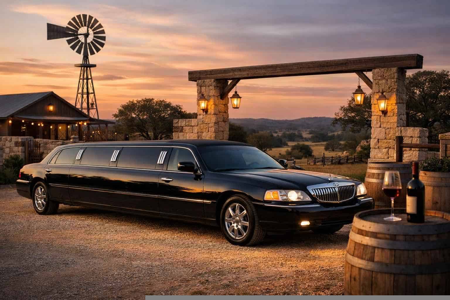 Black Limo Rental Services in Johnson City Texas