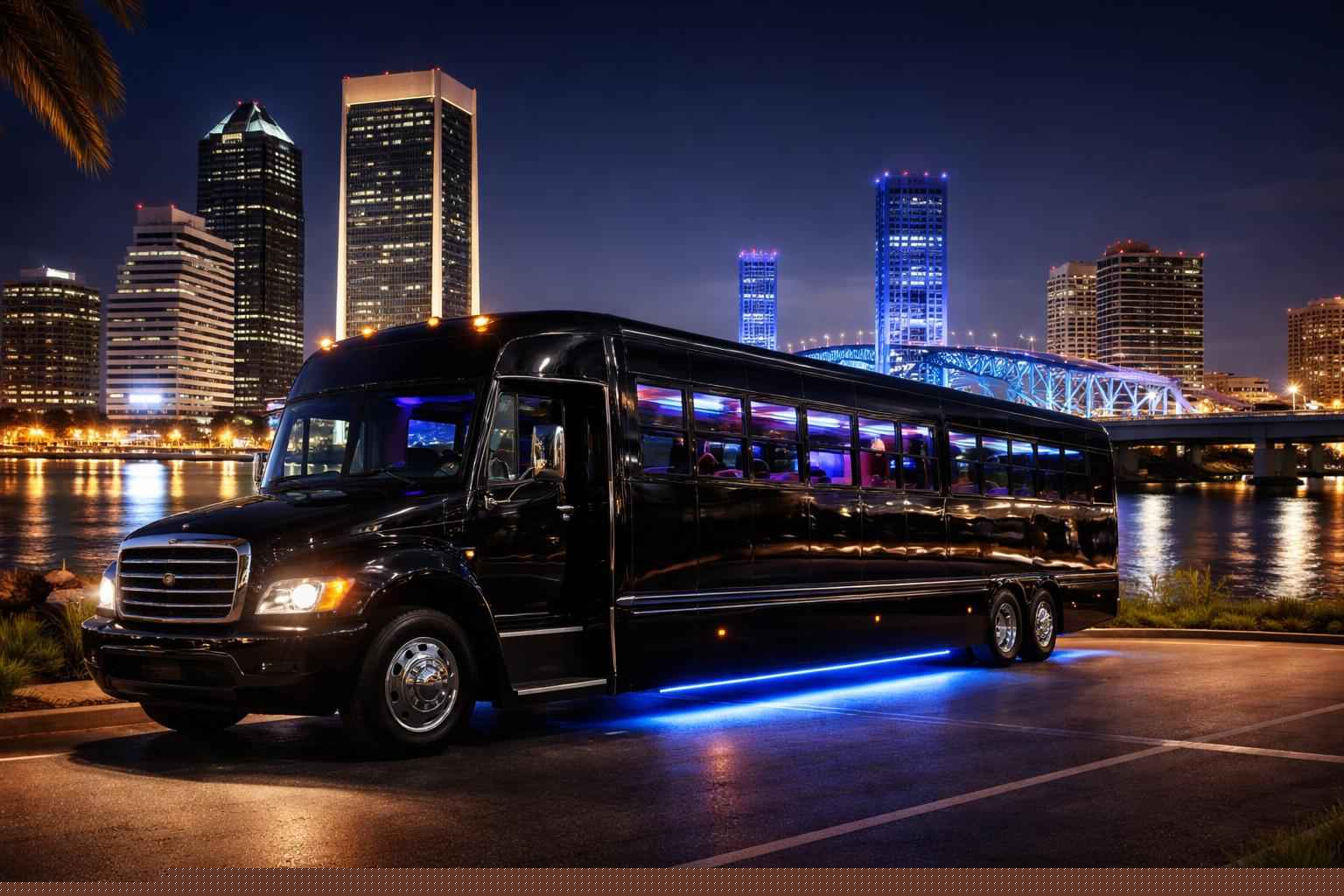 Black Party Bus Rental Services in Jacksonville Florida