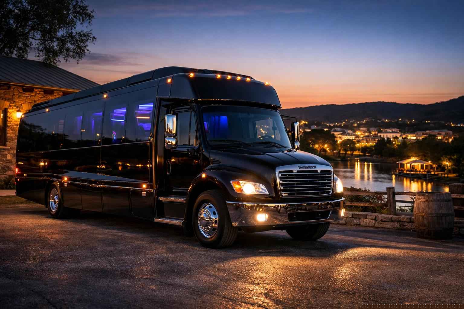Black Party Bus Services In Kerrville Texas