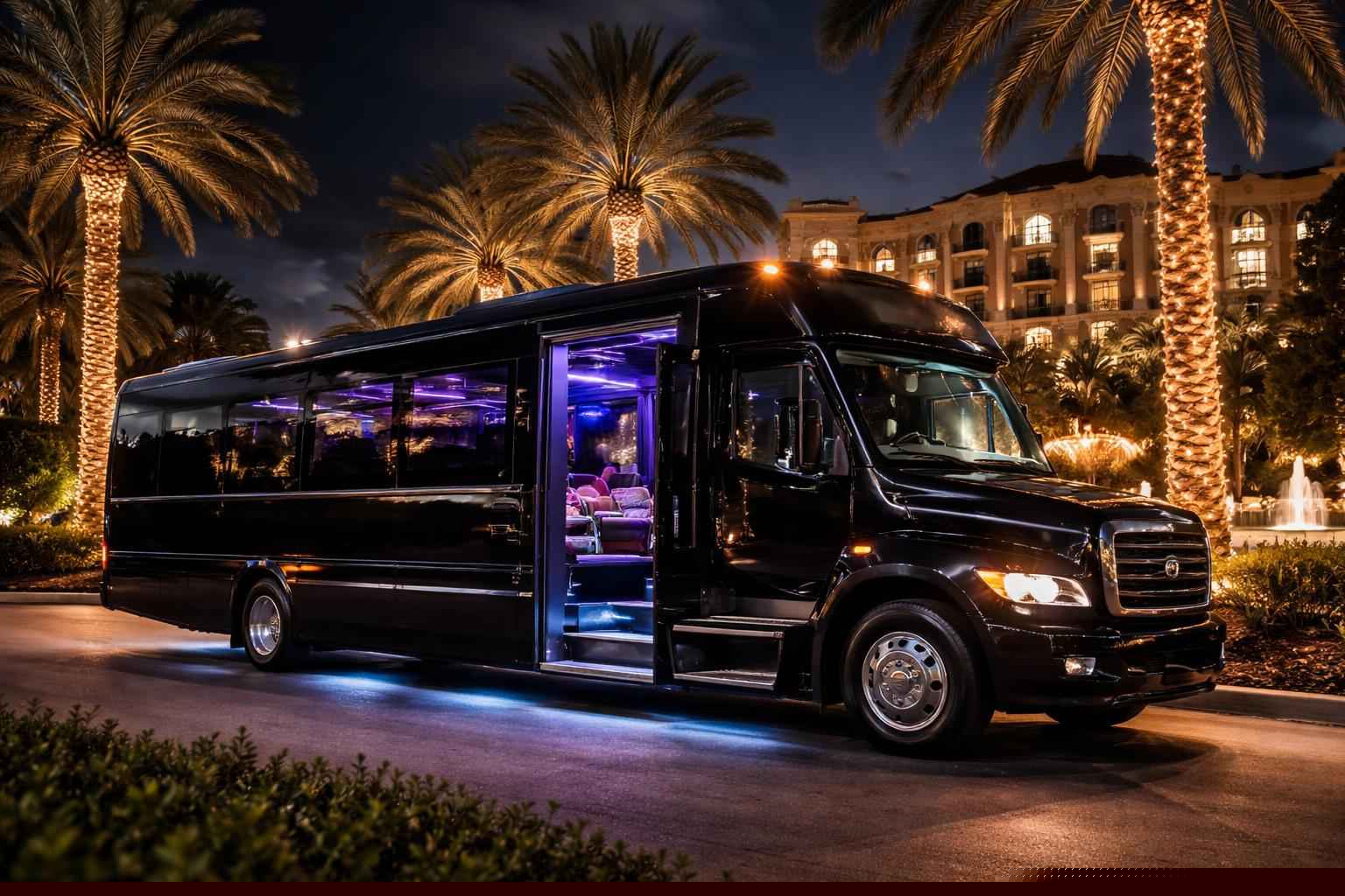 Black Party Bus Rental Services in Orlando Florida