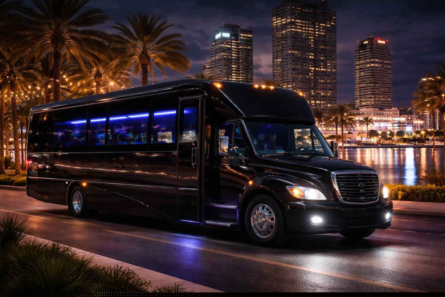 Black Party Bus Rental Services in Tampa Florida