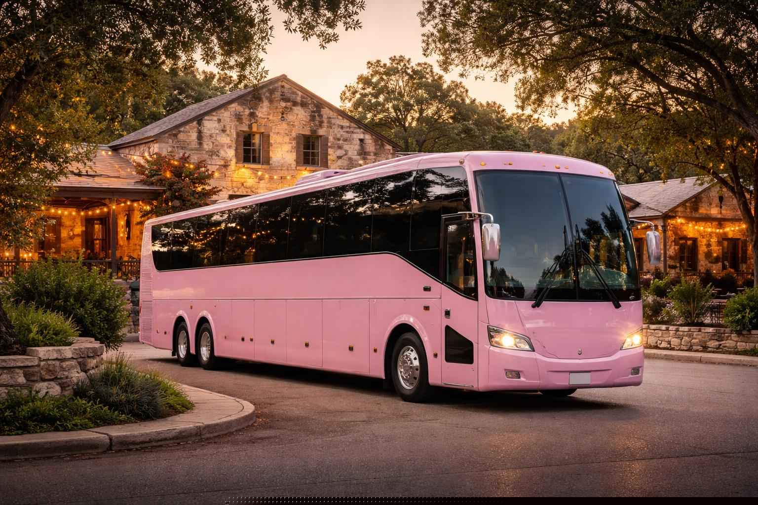 Pink Bus Service For Boerne Celebrations