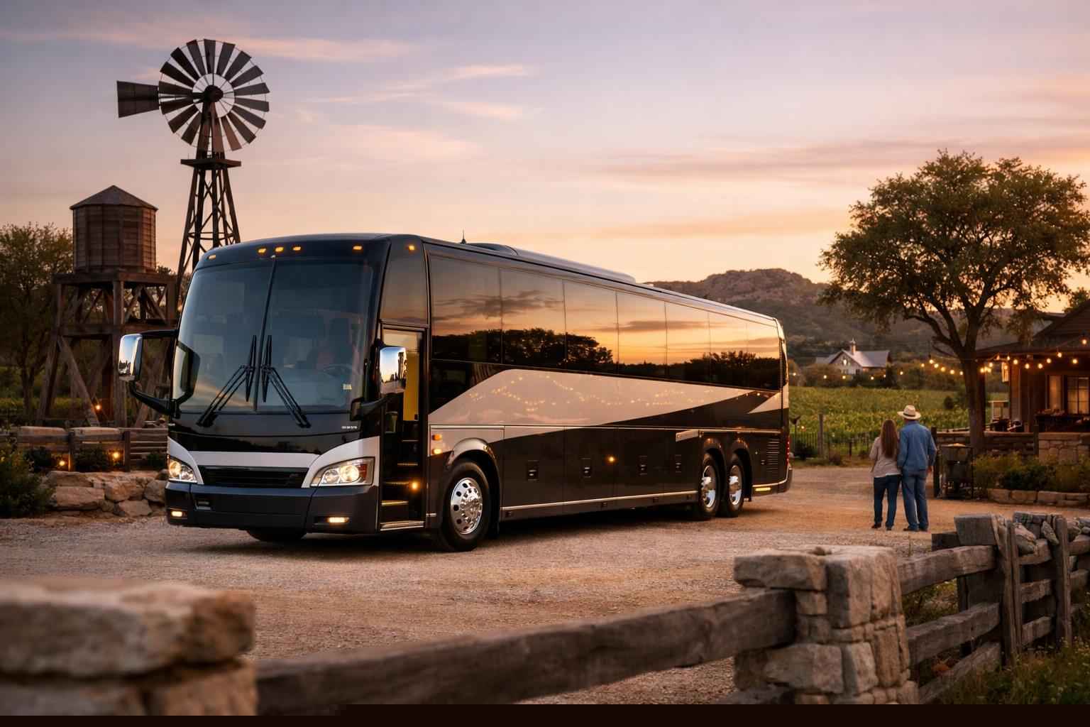 Group Bus Transportation in Fredericksburg TX