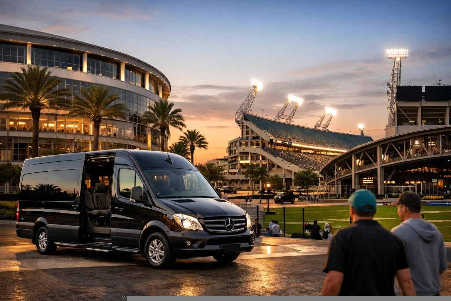 Can I book Jacksonville Florida shuttles for popular venues and stadiums?