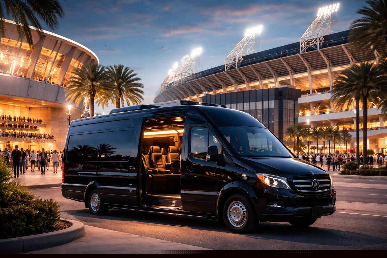 Can I book Jacksonville Florida shuttles for popular venues and stadiums?
