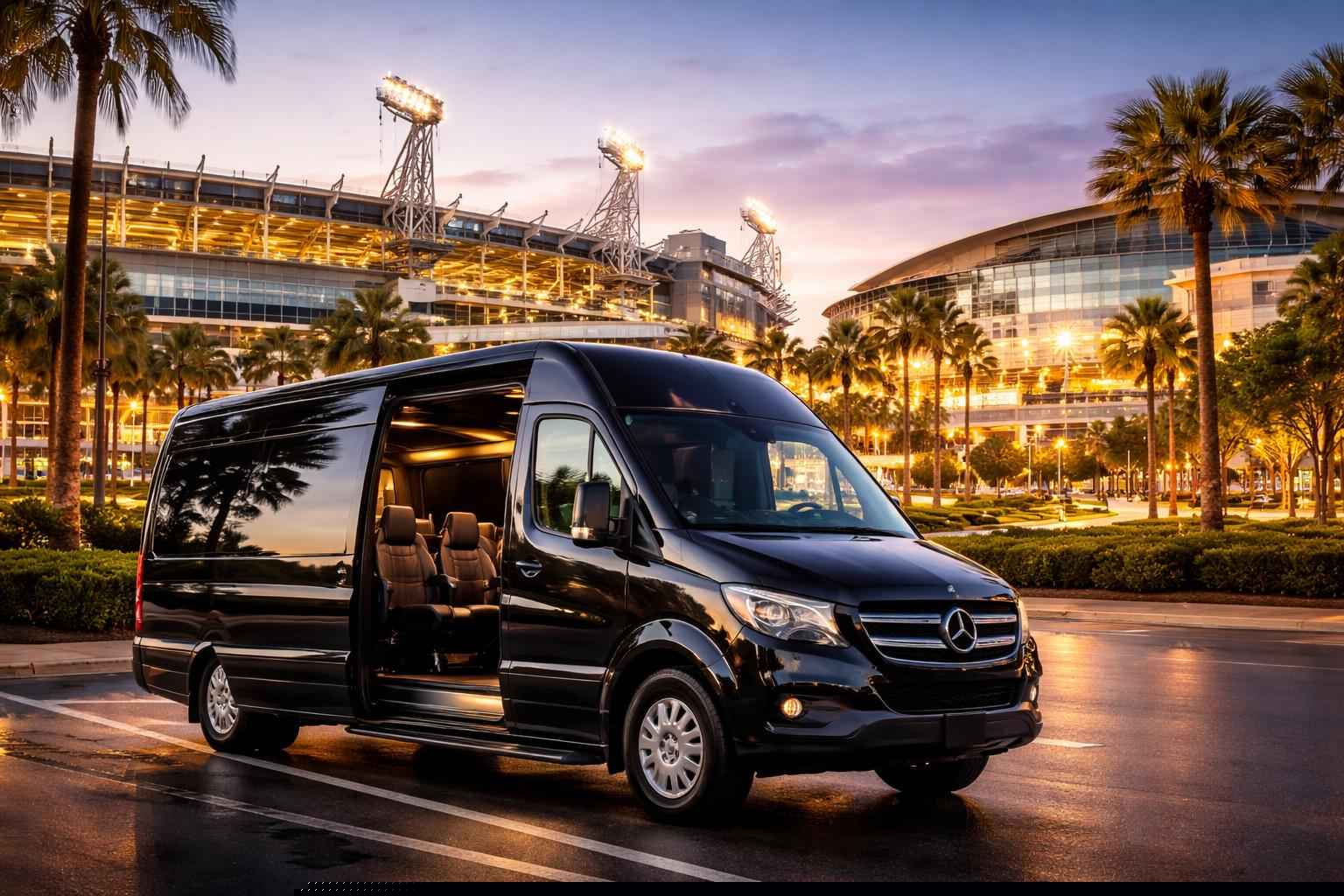 Can I book Jacksonville Florida shuttles for popular venues and stadiums