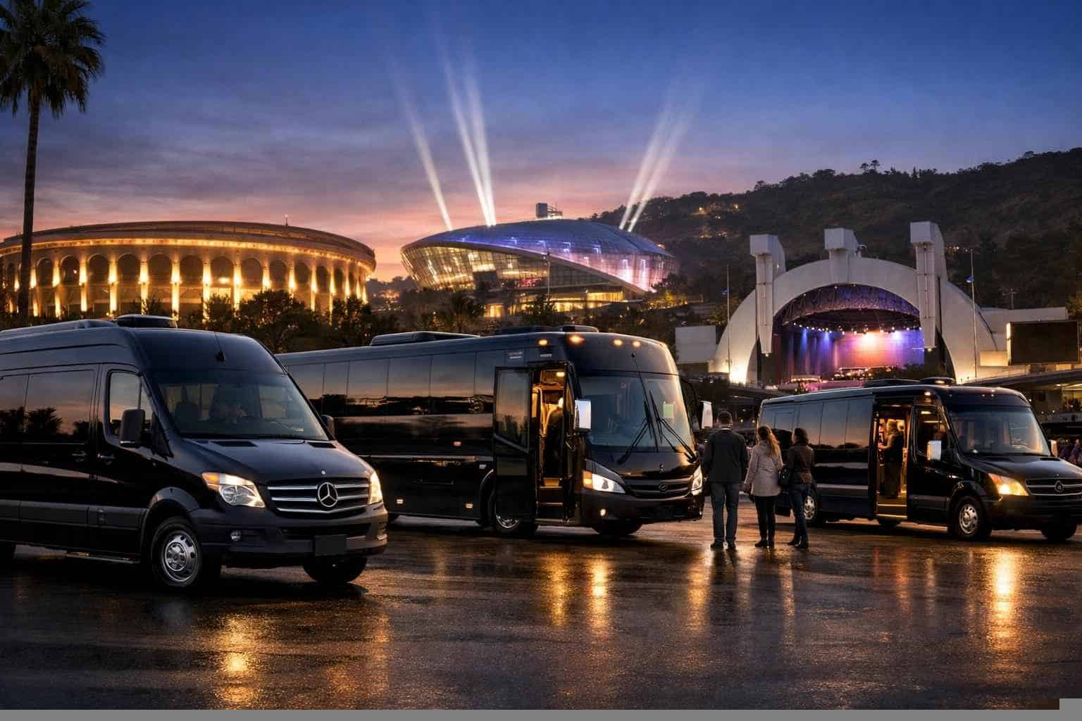 Can I Book Los Angeles California Shuttles For Popular Venues And Stadiums?