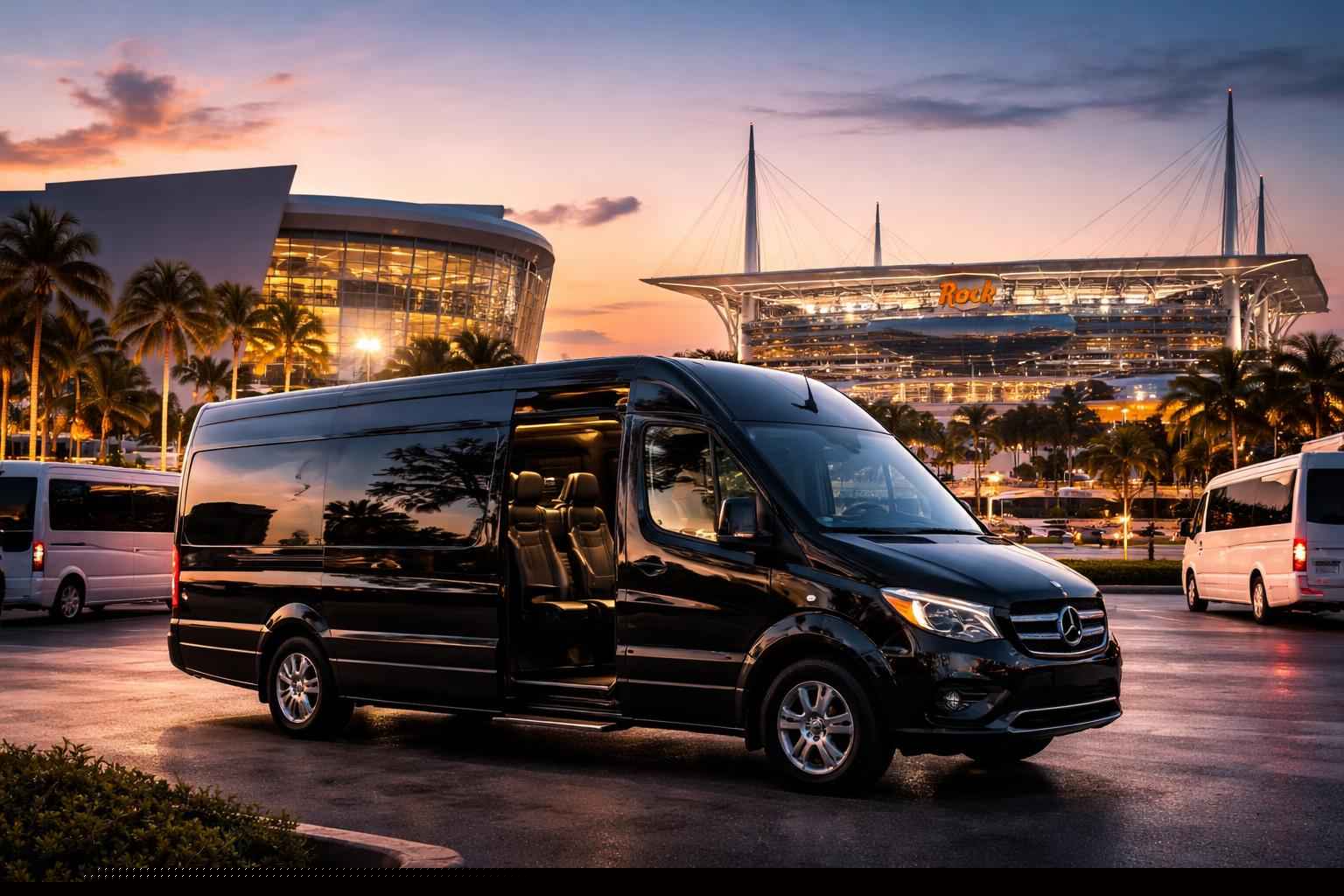 Can I book Miami Florida shuttles for popular venues and stadiums?