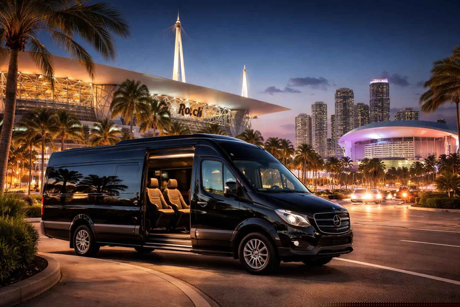 Can I book Miami Florida shuttles for popular venues and stadiums?