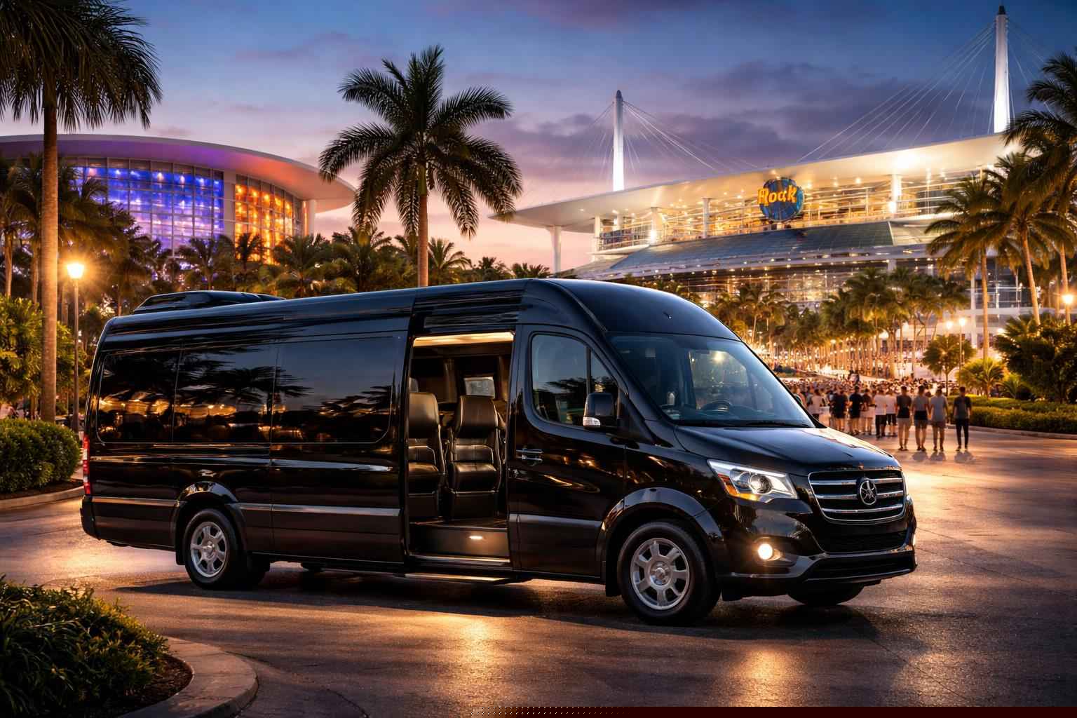 Can I book Miami Florida shuttles for popular venues and stadiums?